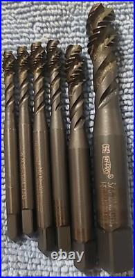 Machinist Tool Lot, Lathe, Drill Bits. Various Sizes & Maker OSG, KEO, NACHI ETC