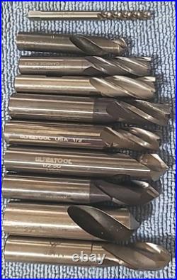 Machinist Tool Lot, Lathe, Drill Bits. Various Sizes & Maker OSG, KEO, NACHI ETC