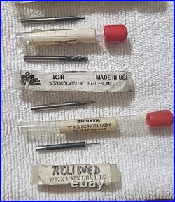 Machinist Tool Lot, Lathe, Drill Bits. Various Sizes & Maker OSG, KEO, NACHI ETC