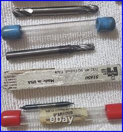 Machinist Tool Lot, Lathe, Drill Bits. Various Sizes & Maker OSG, KEO, NACHI ETC