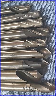 Machinist Tool Lot, Lathe, Drill Bits. Various Sizes & Maker OSG, KEO, NACHI ETC
