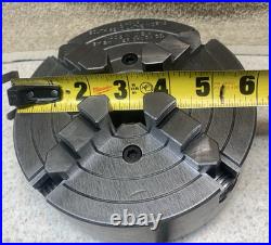 Machinist Tool Used South Bend Skinner 6 4-Jaw 1-1/2-8 TPI Lathe Chuck #4006 Machinist Tool Used South Bend Skinner 6 4-Jaw 1-1/2-8 TPI Lathe Chuck #4006