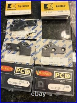 Machinist Tooling Lot Kennametal & Valenite Indexable Inserts Tool Holders Lot