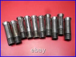 Machinist Tools Lot of 10 #2 South Bend Lathe Collets