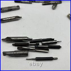 Machinist tool lot Flutes Lathe Metal Huge Lot Must See Over 100 pieces