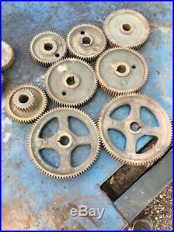Metal Lathe Change Gear Set Lot 14DP 7/8 Bore Machinist Tool Box Find