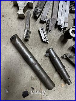 Metal Lathe Tooling Lot Machinist Tool Maker Box Find Chuck Jaws Boring Bar Turn