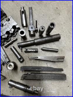 Metal Lathe Tooling Lot Machinist Tool Maker Box Find Chuck Jaws Boring Bar Turn