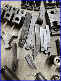 Metal Lathe Tooling Lot Machinist Tool Maker Box Find Chuck Jaws Boring Bar Turn