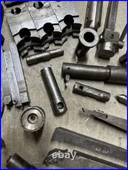 Metal Lathe Tooling Lot Machinist Tool Maker Box Find Chuck Jaws Boring Bar Turn