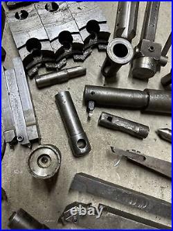 Metal Lathe Tooling Lot Machinist Tool Maker Box Find Chuck Jaws Boring Bar Turn