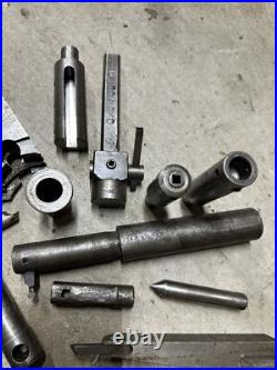 Metal Lathe Tooling Lot Machinist Tool Maker Box Find Chuck Jaws Boring Bar Turn