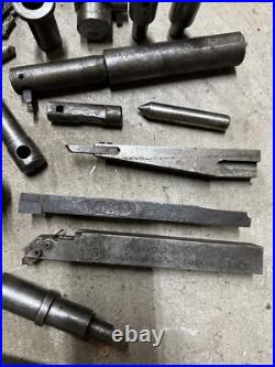 Metal Lathe Tooling Lot Machinist Tool Maker Box Find Chuck Jaws Boring Bar Turn