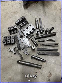 Metal Lathe Tooling Lot Machinist Tool Maker Box Find Chuck Jaws Boring Bar Turn