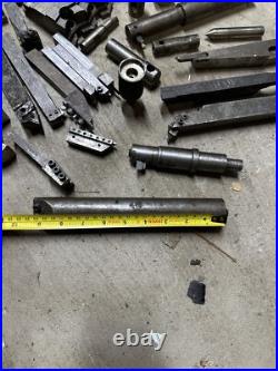 Metal Lathe Tooling Lot Machinist Tool Maker Box Find Chuck Jaws Boring Bar Turn
