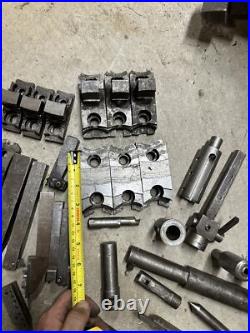 Metal Lathe Tooling Lot Machinist Tool Maker Box Find Chuck Jaws Boring Bar Turn