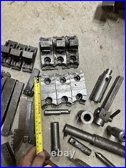 Metal Lathe Tooling Lot Machinist Tool Maker Box Find Chuck Jaws Boring Bar Turn
