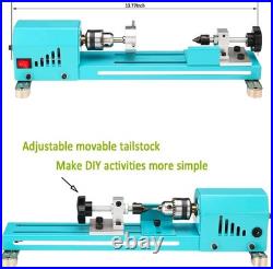 Mini Woodworking Lathe Machinist Kit Multi-Purpose Bench Tool for Hobby DIY C