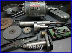 NICE USA! No. 5 DUMORE Tool Post Grinder Set with Extra Spindle Machinist Lathe