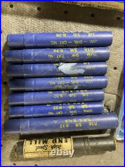 NOS Machinist Tool Lot Carbide Inserts, End Mills, Weldon Cutters HSS USA NOS Machinist Tool Lot Carbide Inserts, End Mills, Weldon Cutters HSS USA