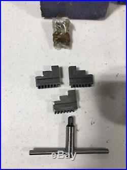 New Bison 3204 3 1/4 Scroll Chuck 3 Jaw Lathe Key Collet Mill Machinist Tool
