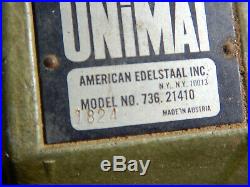 OLDER UNIMAT METAL LATHE MACHINIST TOOL With 3 JAW CHUCK TOOL POST DRILL CHUCK