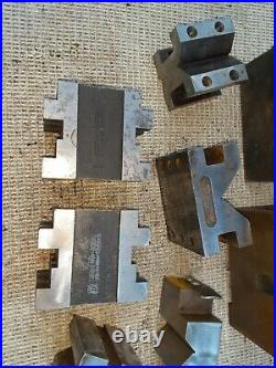 PRICE LOWERED Vntg Machinist Tool Maker V-Block Set-Up Block Lot Lathe Milling