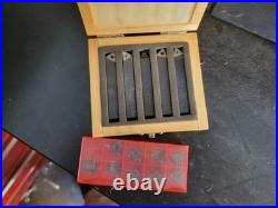 Precision Machinist Lathe & Milling Tooling Lot Mitutoyo, Starrett, Sandvik, B