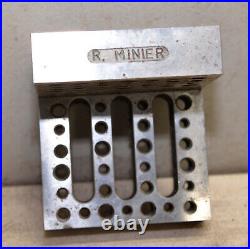 Precision angle plate R. Minier machinist lathe mill block tapped holes fixture