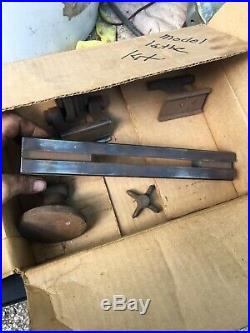 RARE Watchmaker Or Jewelers Lathe Casting Kit Machinist Project Tool Box Find