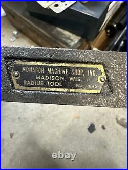 Radius Cutter Monarch Machine Shop Metal Lathe Tool Holder Machinist Shaplane