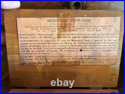 Rare Antique L. S. STARRETT CO. Oak Machinist Chest Estate Lot 2 Original Keys