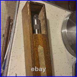 Rare Antique L. S. STARRETT CO. Oak Machinist Chest Estate Lot 2 Original Keys