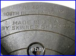 Skinner 6 4-Jaw Chuck #4206 1-1/2-8 TPI, South Bend Machinist Lathe Tool