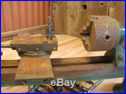 Small Antique Sloan Chace MFG Co. Machinist Metal Working Lathe