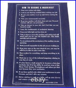 South Bend Lathe Shop Chart Posters 4 Machinist Lathe Tools Decimal Formulas Set South Bend Lathe Shop Chart Posters 4 Machinist Lathe Tools Decimal Formulas Set