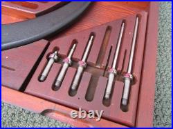 Starrett 12-18 Outside Tubular 724 Micrometer Set w Case Lathe Machinist 7 of 9