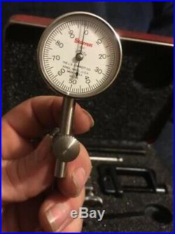 Starrett 196 A1Z Universal Dial Indicator Set In Case Machinist Metal Lathe Tool