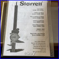 Starrett 3202-6 Machinist Dial Caliper, Hardened Stainless Steel 0-6 Lathe Tool