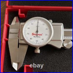 Starrett 3202-6 Machinist Dial Caliper, Hardened Stainless Steel 0-6 Lathe Tool