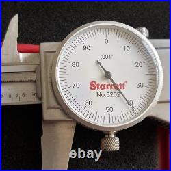 Starrett 3202-6 Machinist Dial Caliper, Hardened Stainless Steel 0-6 Lathe Tool