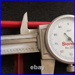 Starrett 3202-6 Machinist Dial Caliper, Hardened Stainless Steel 0-6 Lathe Tool