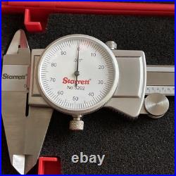 Starrett 3202-6 Machinist Dial Caliper, Hardened Stainless Steel 0-6 Lathe Tool