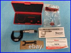 Starrett 436 1rl-2 001 0-1 Micrometer Toolmaker Machinist Grind MILL Lathe