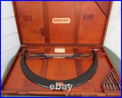 Starrett Model 724 24-30 Outside Micrometer Anvil Set w Case -Lathe Machinist