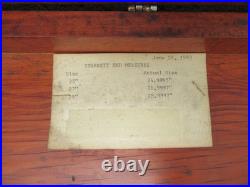 Starrett Model 724 24-30 Outside Micrometer Anvil Set w Case -Lathe Machinist