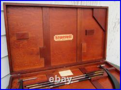 Starrett Model 724 24-30 Outside Micrometer Anvil Set w Case -Lathe Machinist