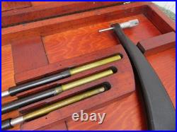 Starrett Model 724 24-30 Outside Micrometer Anvil Set w Case -Lathe Machinist