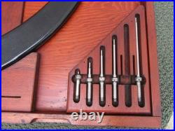 Starrett Model 724 24-30 Outside Micrometer Anvil Set w Case -Lathe Machinist
