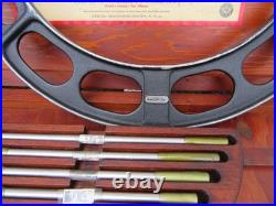 Starrett No. 224 Set 6 12 Outside Micrometer Caliper Lathe Machinist 3 of 9